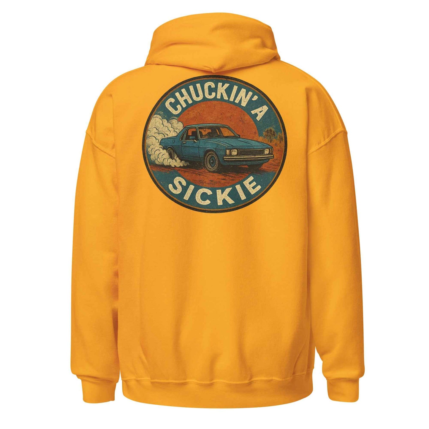 Chuckin A Sickie Backprint Hoodie