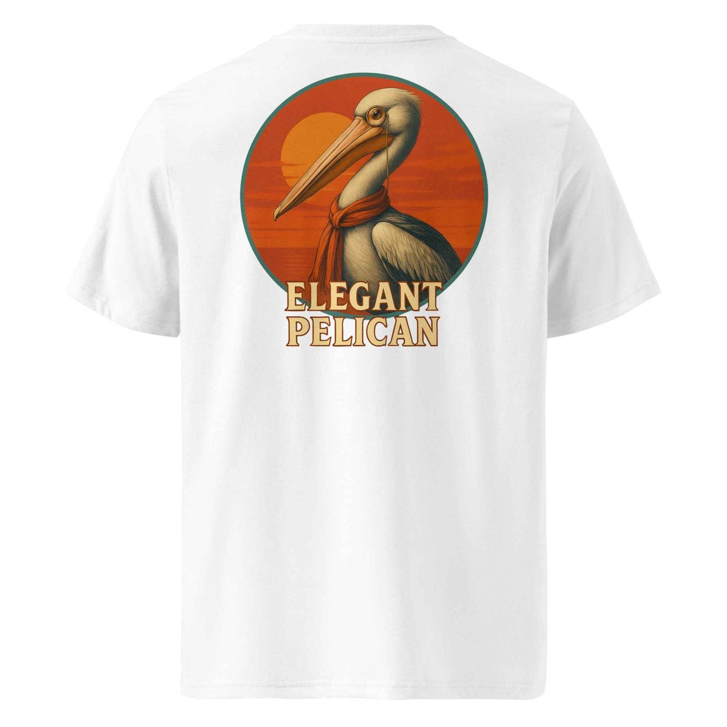 Elegant Pelican Backprint Tee