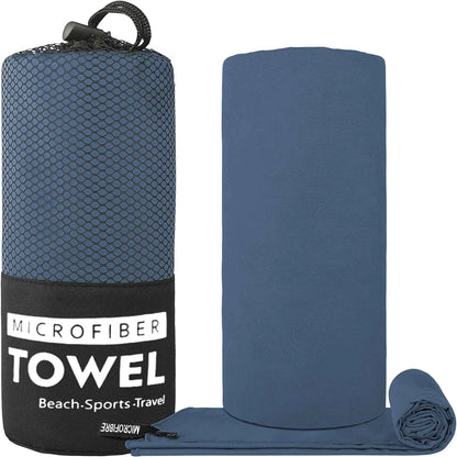 1-pc Quick-Dry Microfibre Sports Towel (Navy Blue)