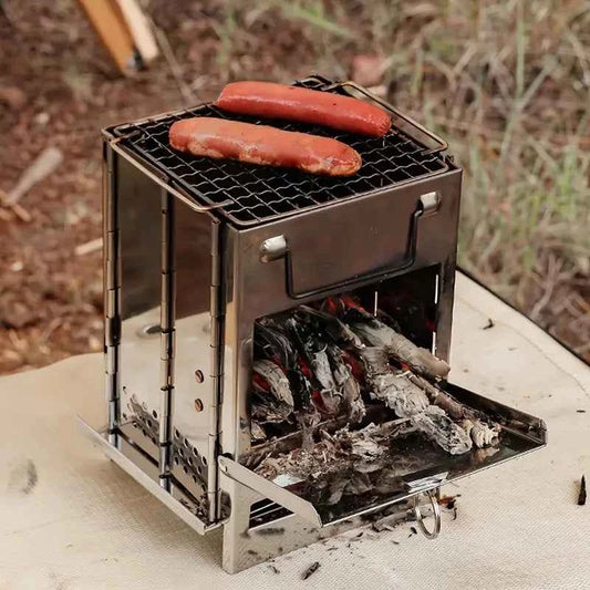 Unleash the Flavor of the Outdoors with Our Folding Wood Stove