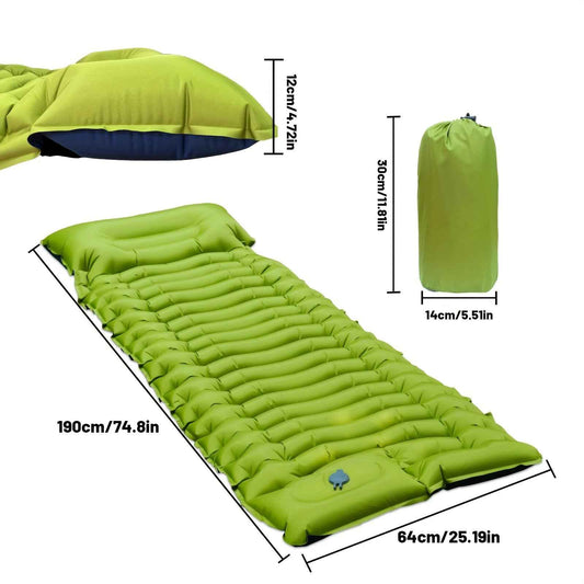 Sleeping Pad with Built-in Pump & Pillow