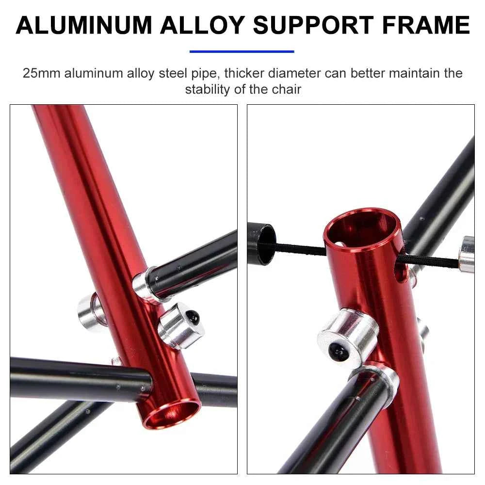 Folding Camping Chair - Beach Chaise Longue for Leisure and Picnic