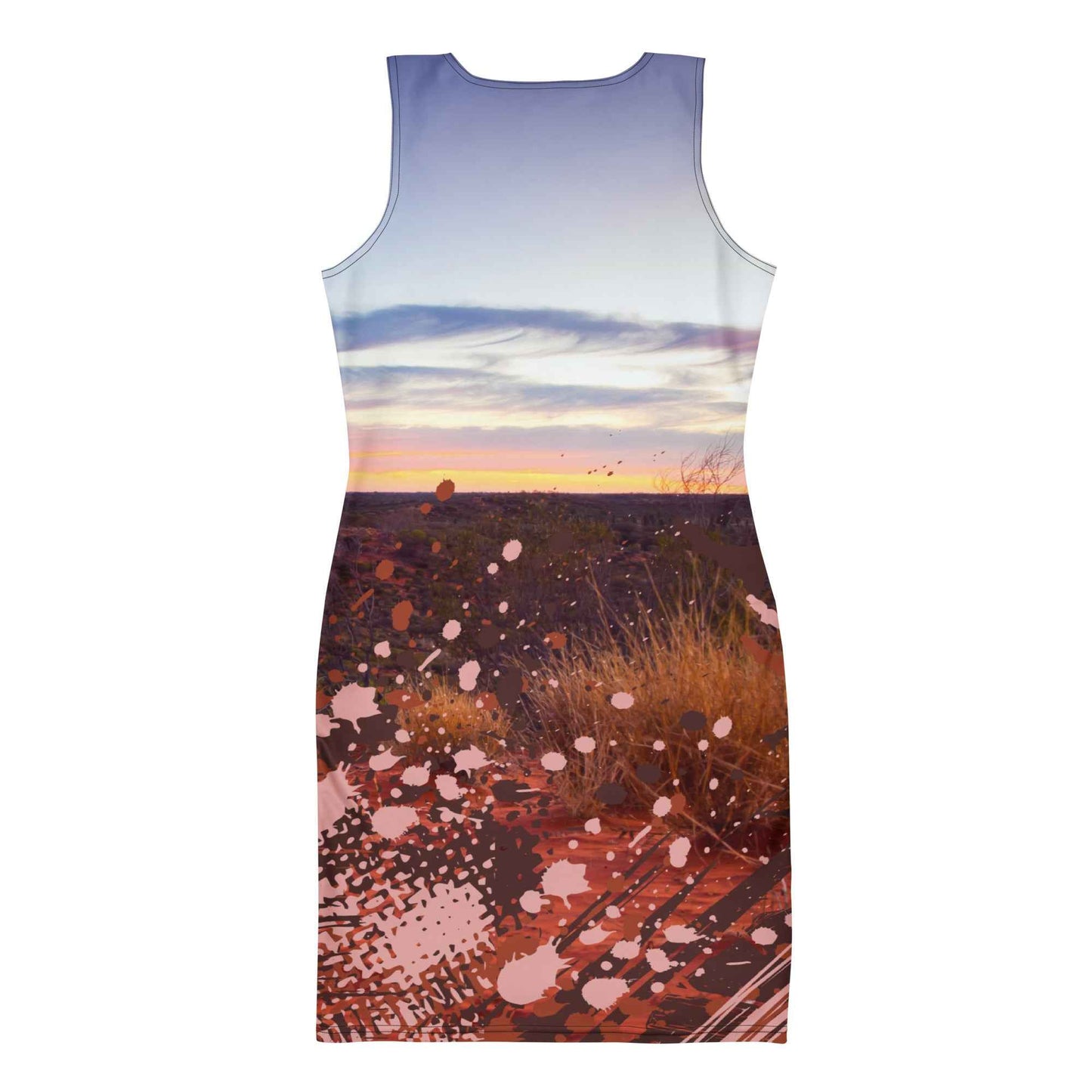 Desert Sunset Splatter Bodycon