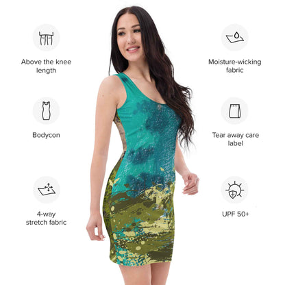 Coast Road Splatter Bodycon