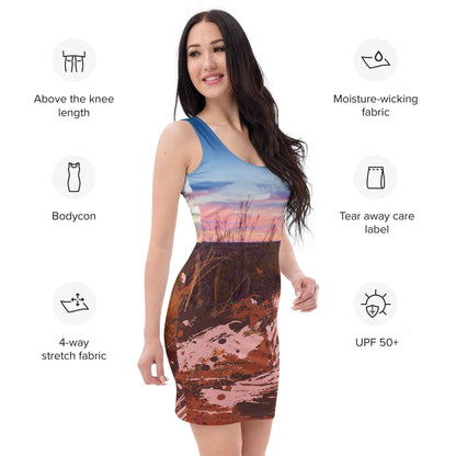 Desert Sunset Splatter Bodycon