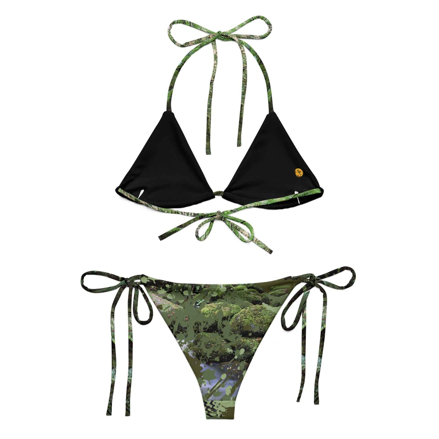 Creek Time Splatter String Bikini