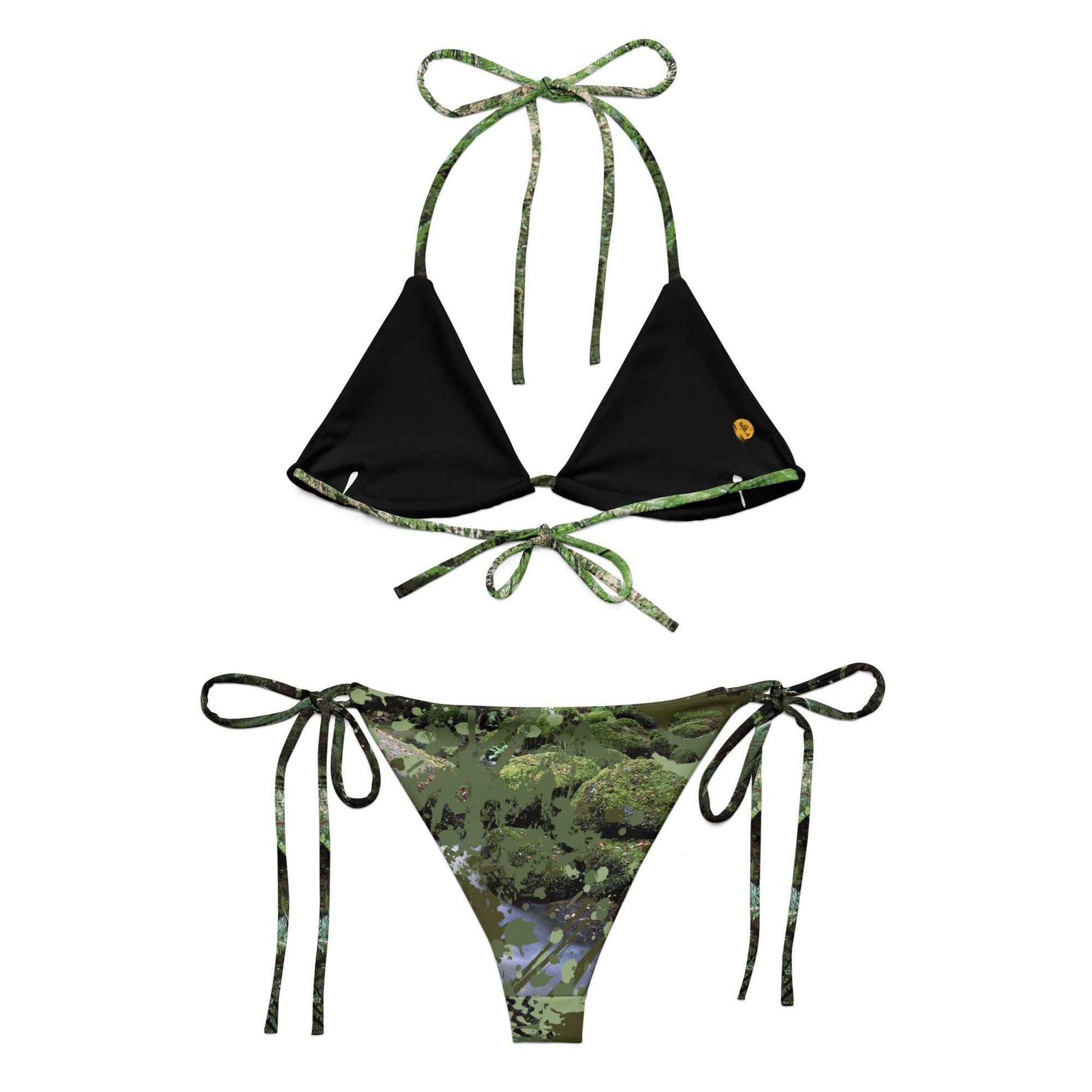 Creek Time Splatter String Bikini