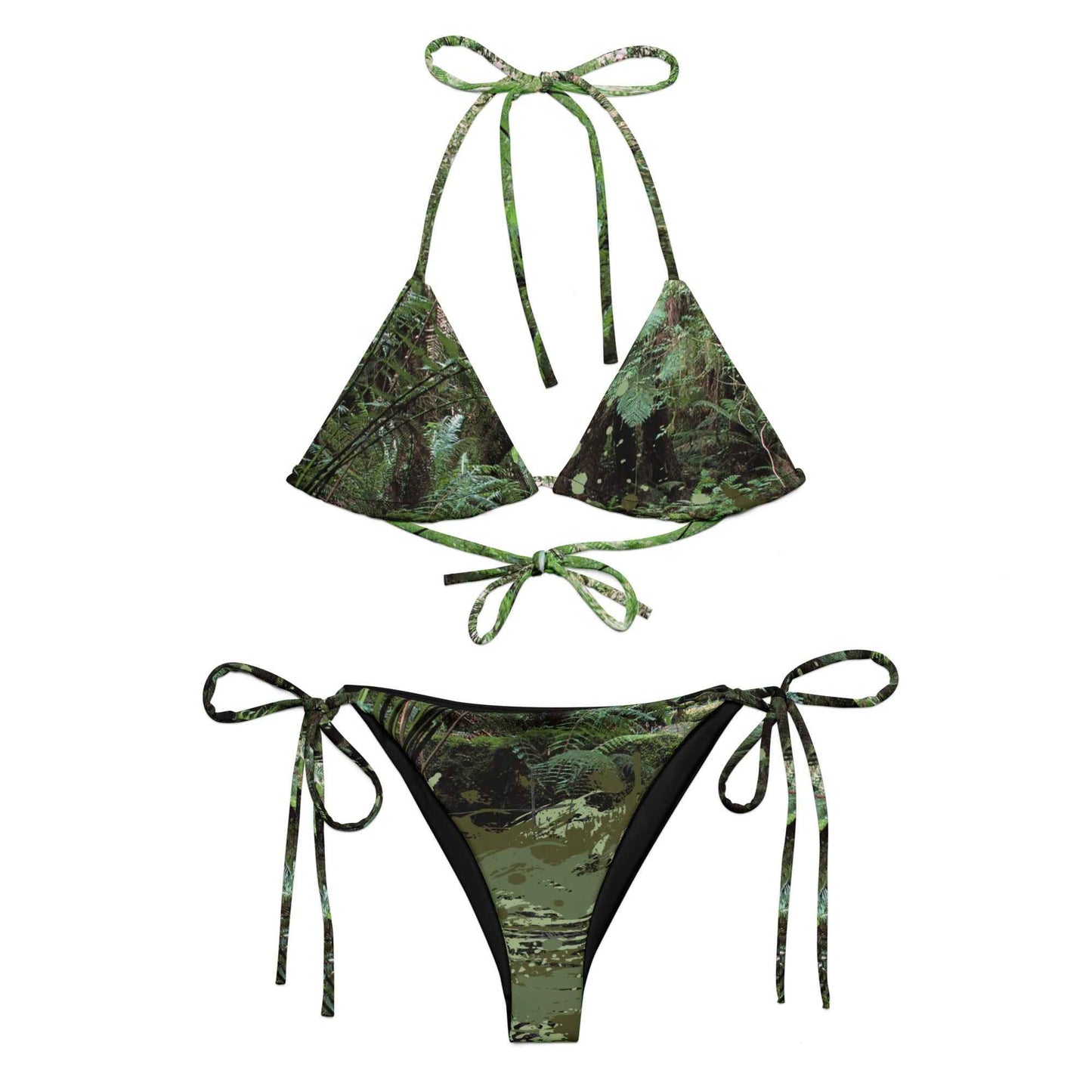 Creek Time Splatter String Bikini