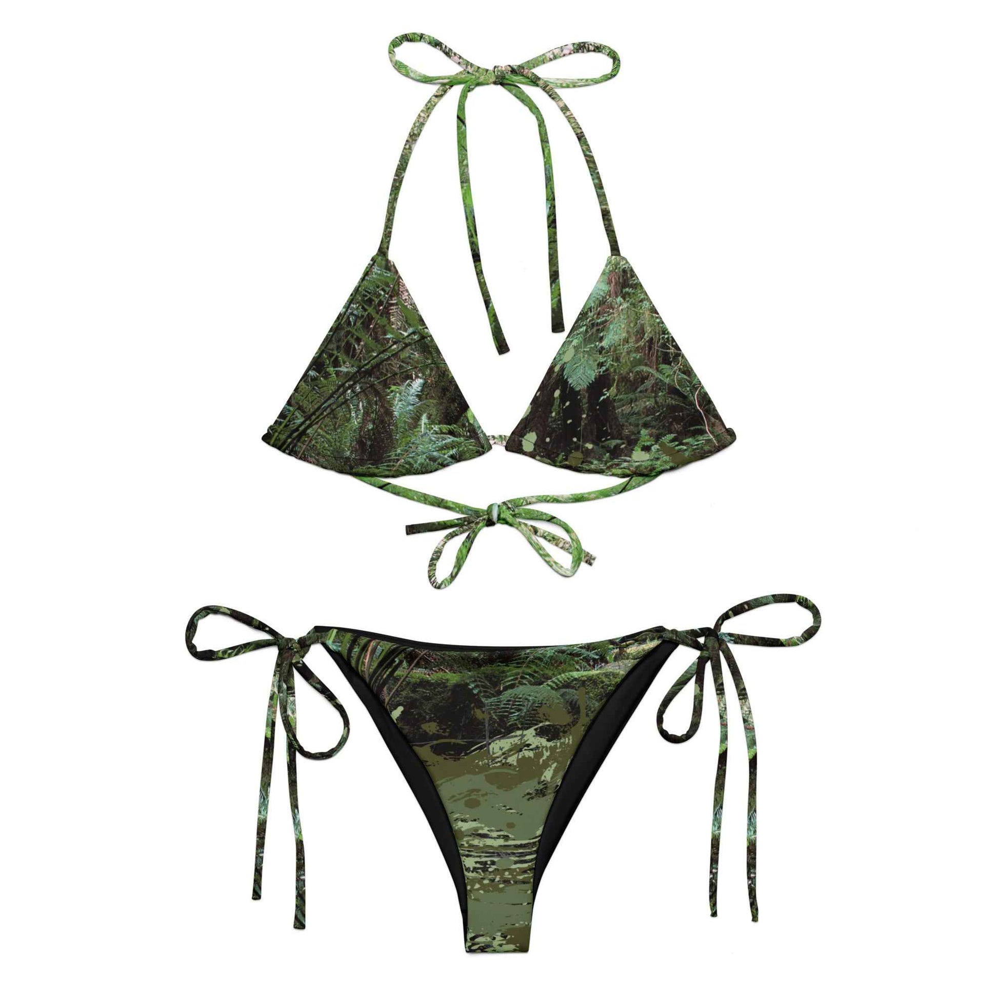 Creek Time Splatter String Bikini