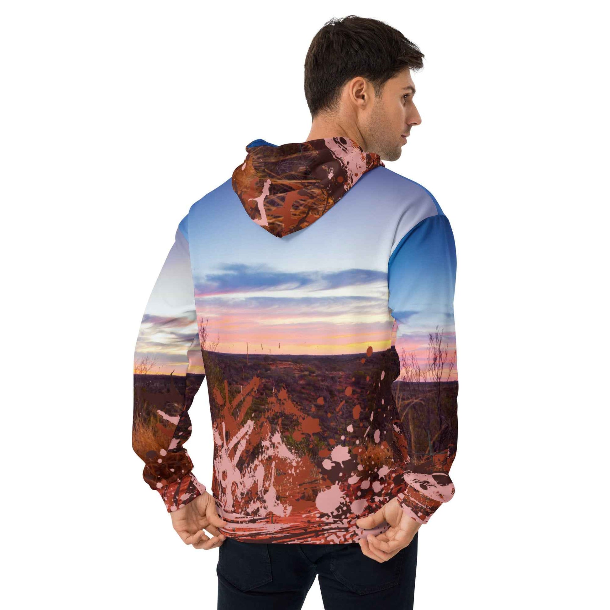 Desert Sunset Splatter Hoodie