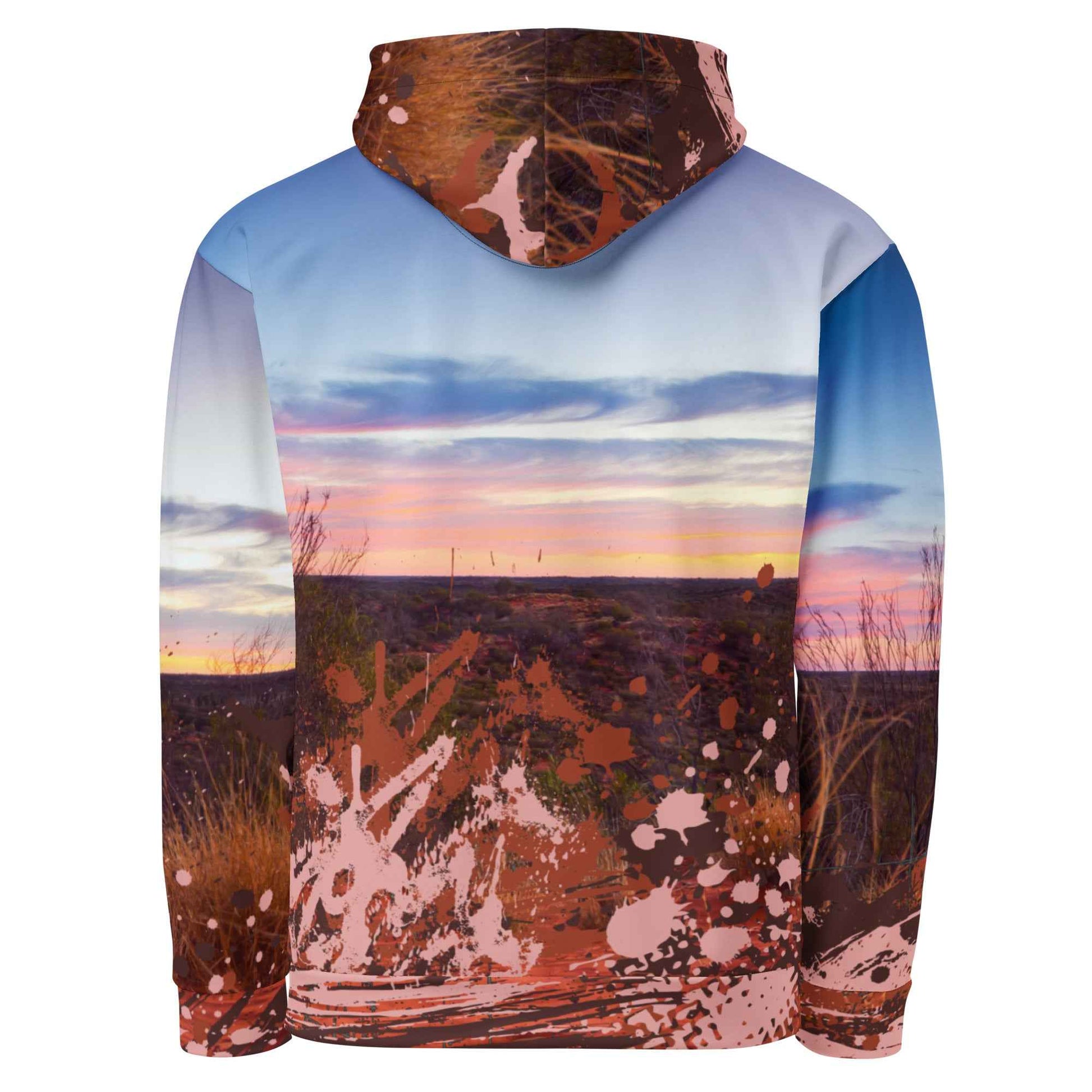 Desert Sunset Splatter Hoodie