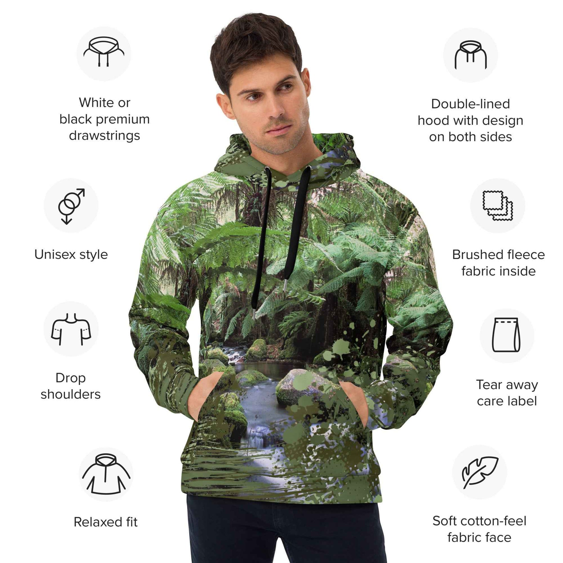 Creek Time Splatter Hoodie