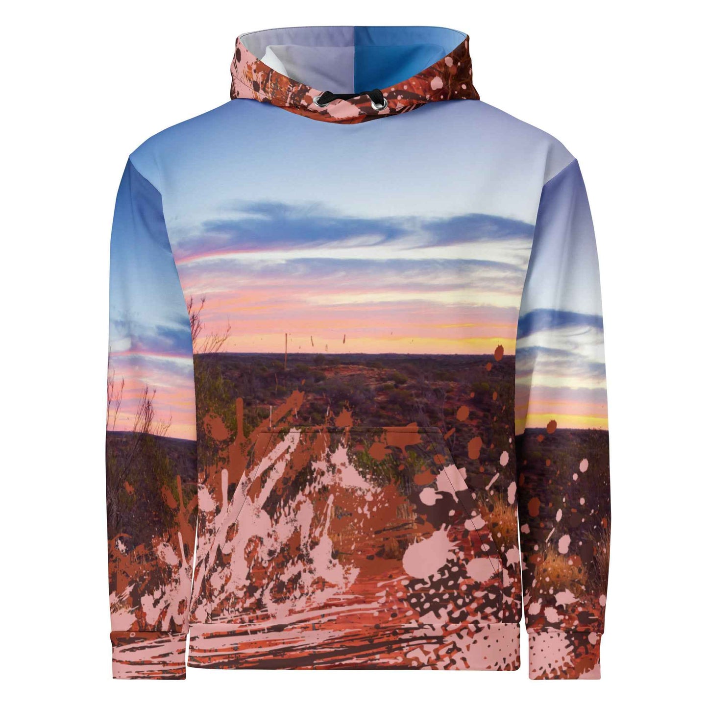 Desert Sunset Splatter Hoodie