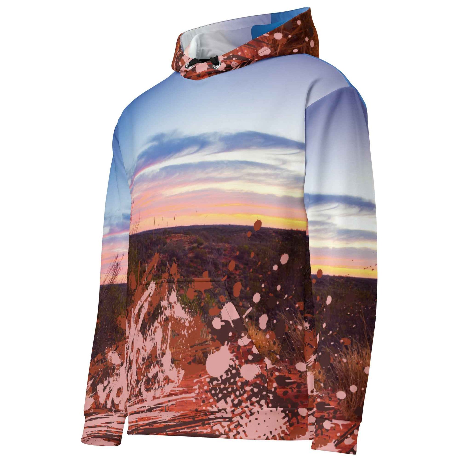 Desert Sunset Splatter Hoodie