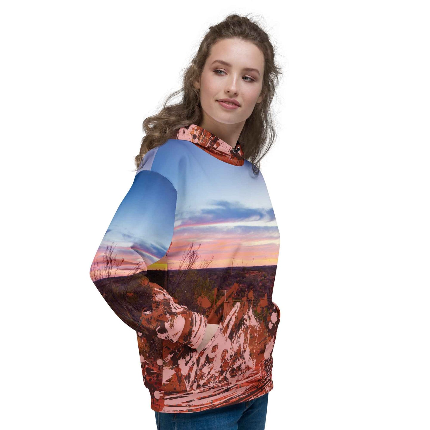 Desert Sunset Splatter Hoodie