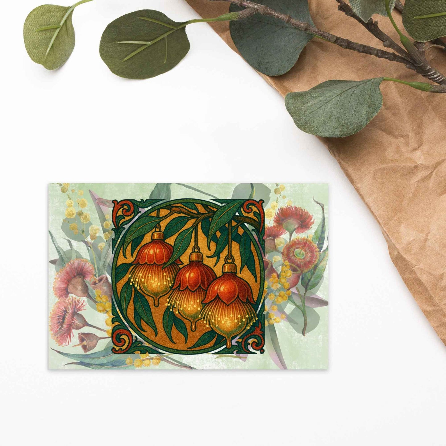 Gumnut Baubles Festive Postcard