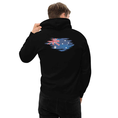 Worn Aussie Flag Backprint Hoodie