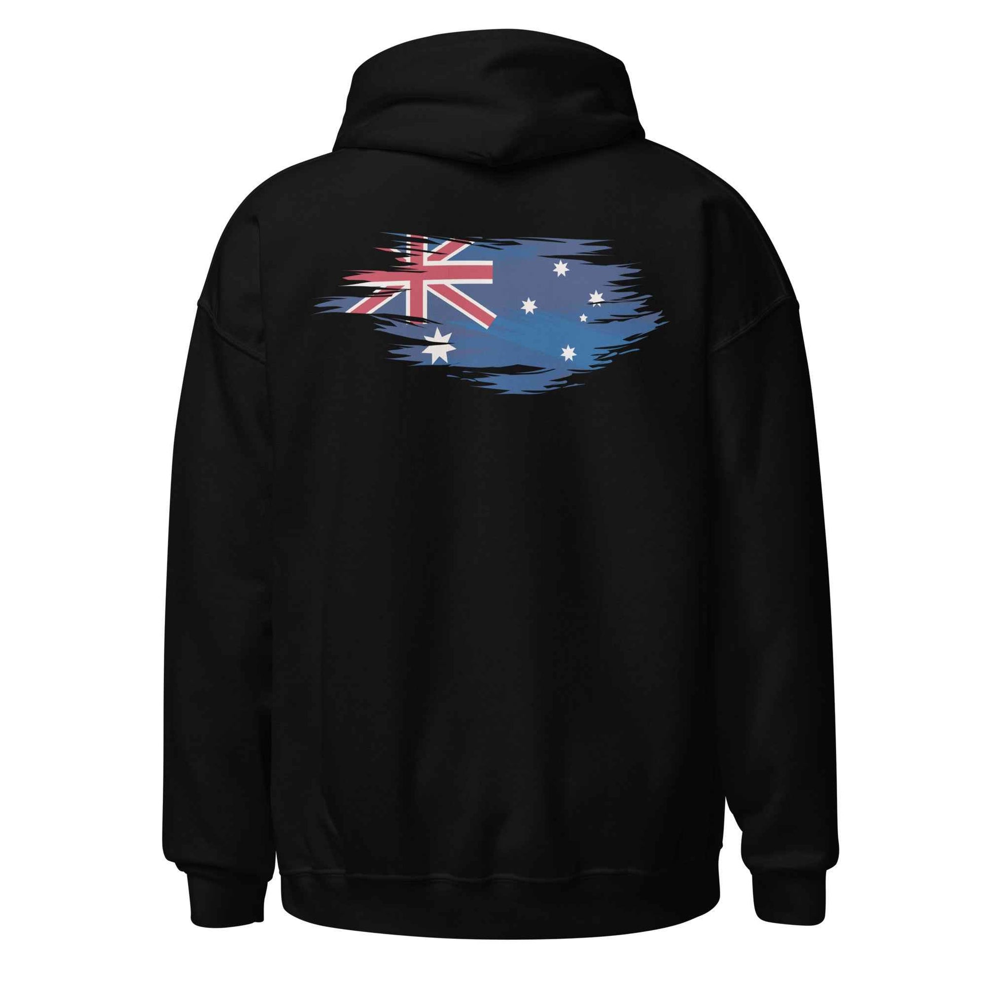 Worn Aussie Flag Backprint Hoodie
