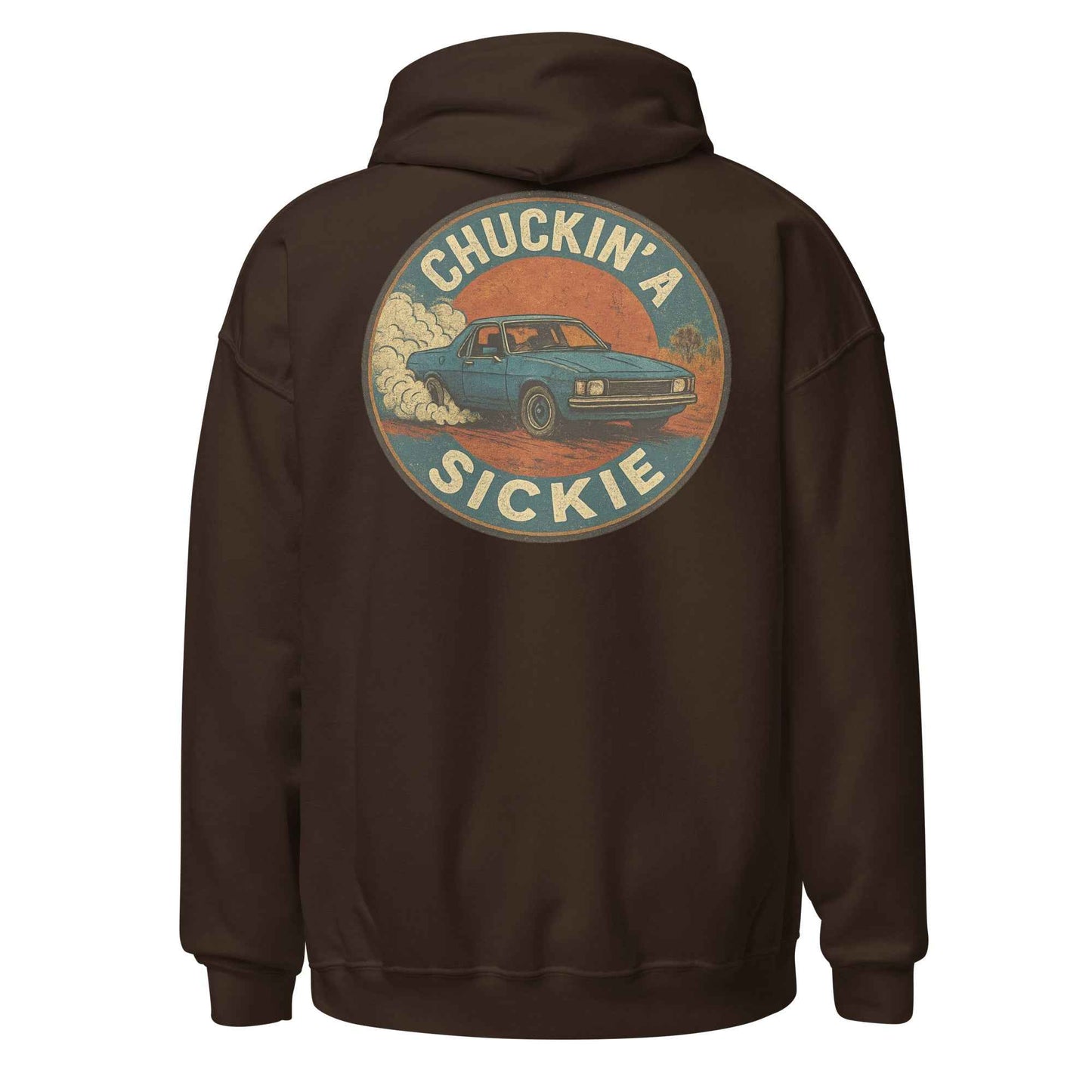 Chuckin A Sickie Backprint Hoodie