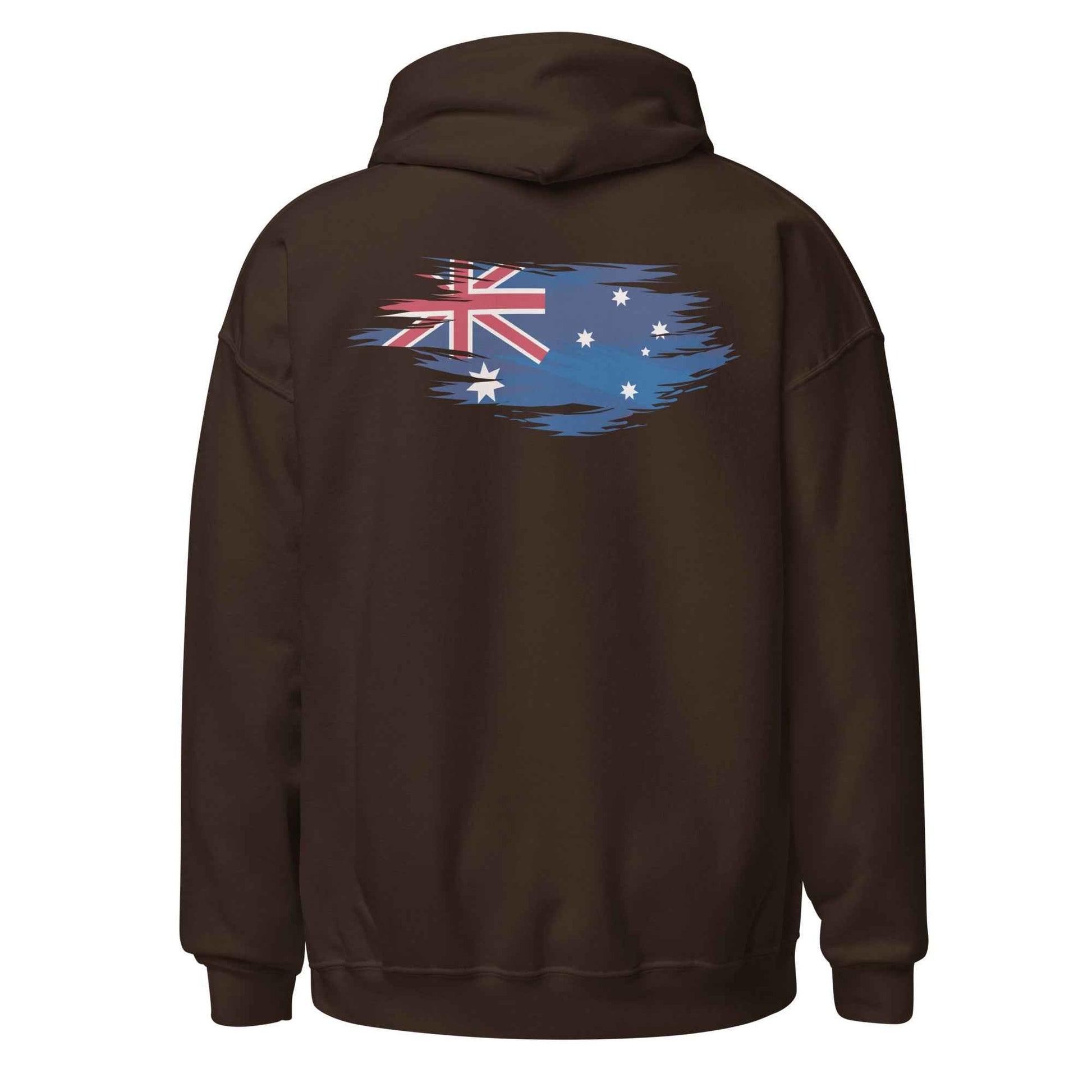 Worn Aussie Flag Backprint Hoodie