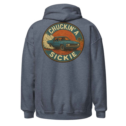 Chuckin A Sickie Backprint Hoodie