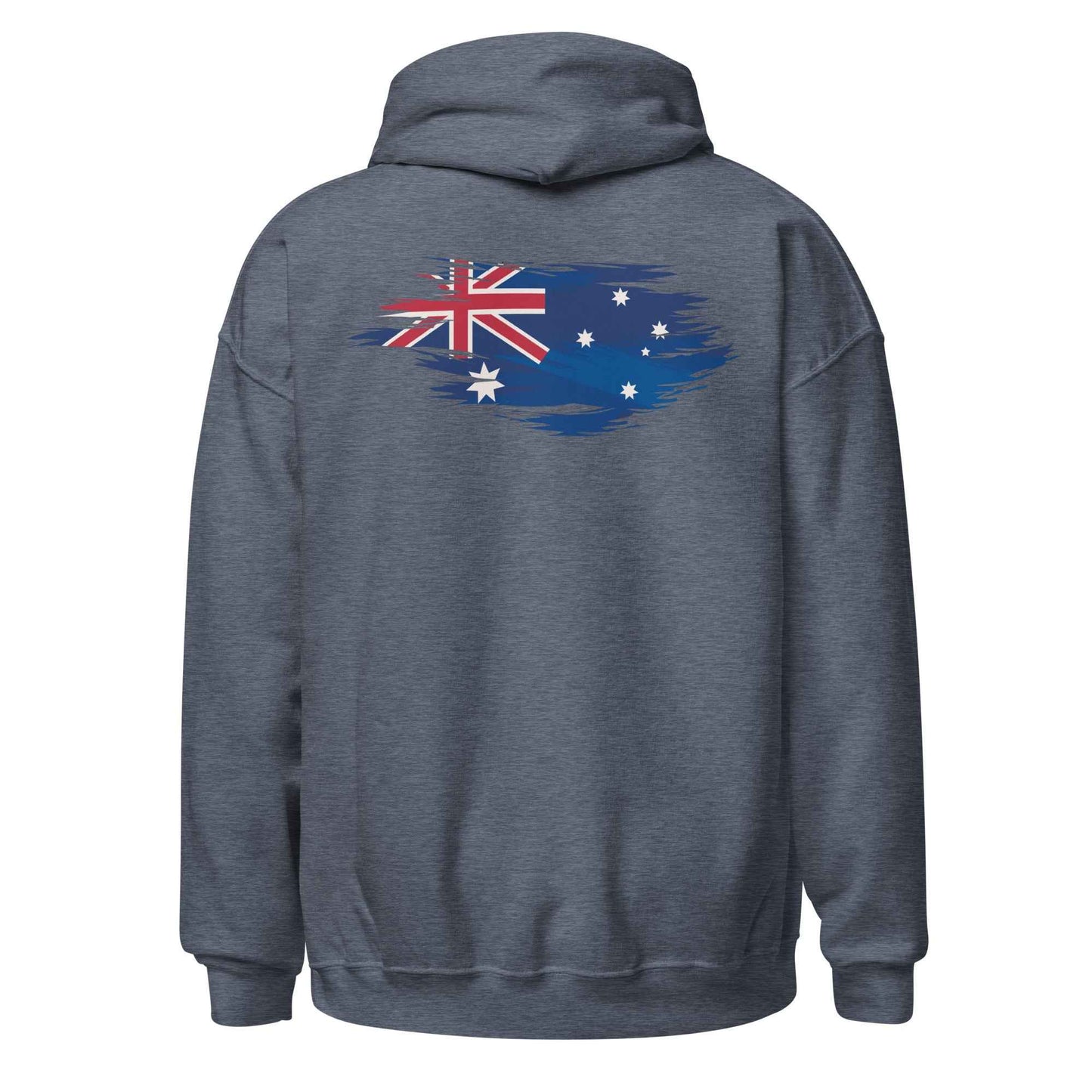 Worn Aussie Flag Backprint Hoodie