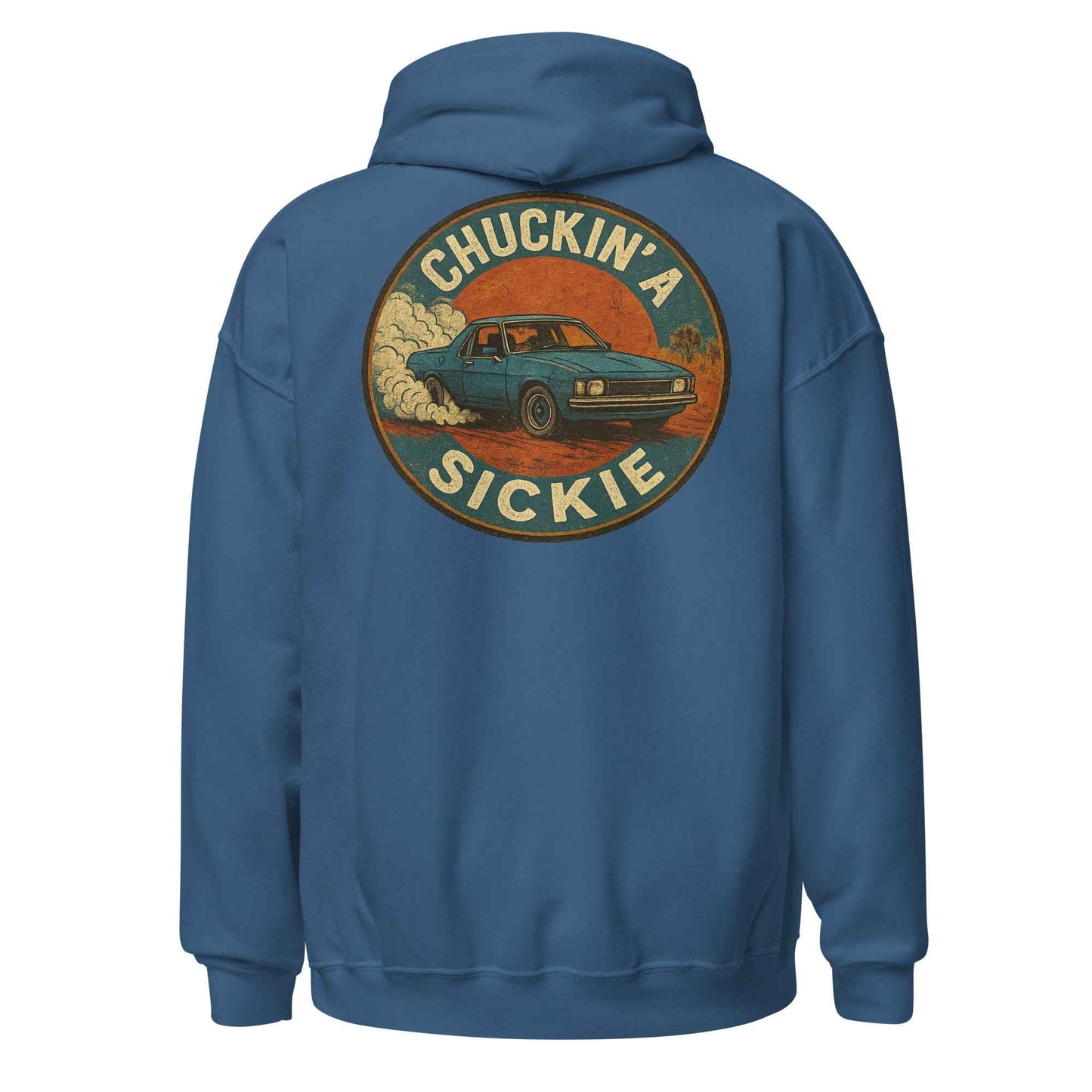 Chuckin A Sickie Backprint Hoodie