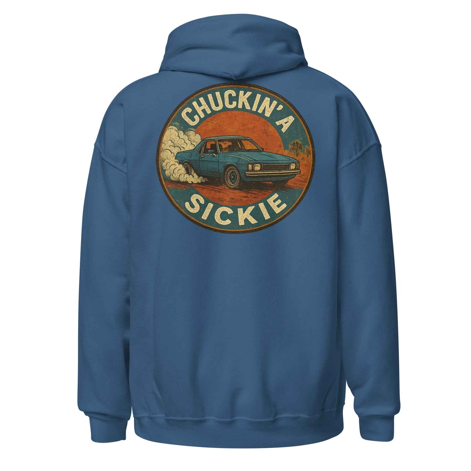 Chuckin A Sickie Backprint Hoodie
