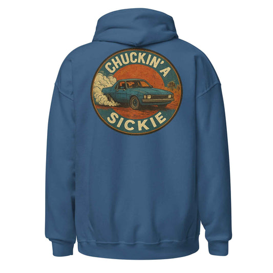 Chuckin A Sickie Backprint Hoodie