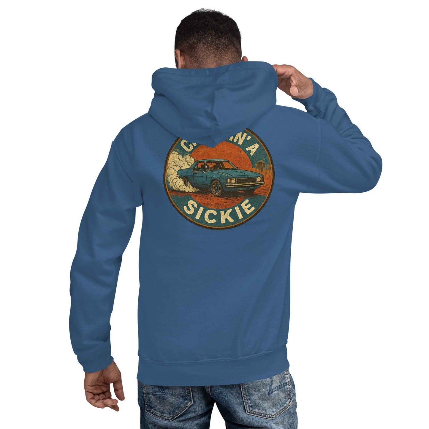 Chuckin A Sickie Backprint Hoodie