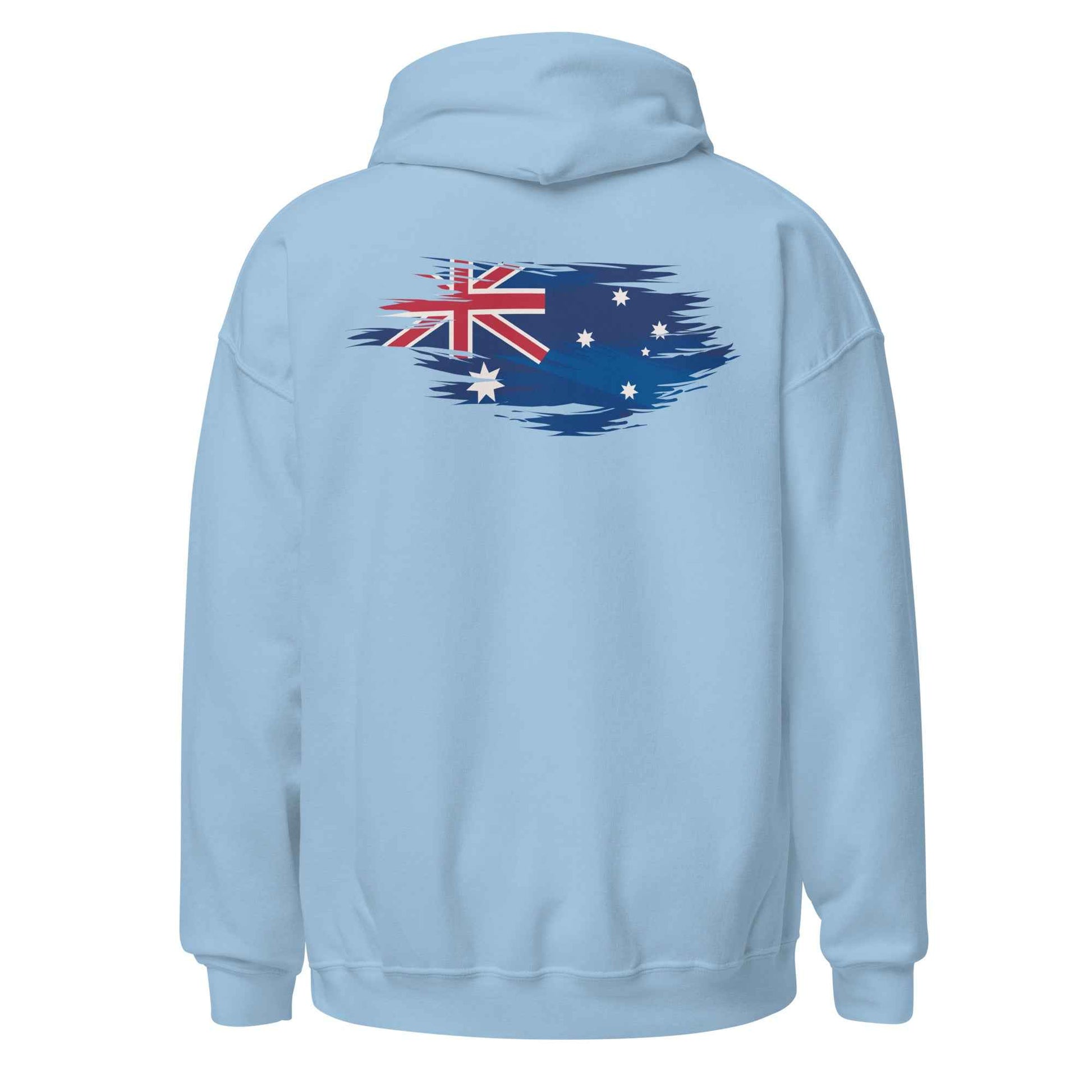 Worn Aussie Flag Backprint Hoodie