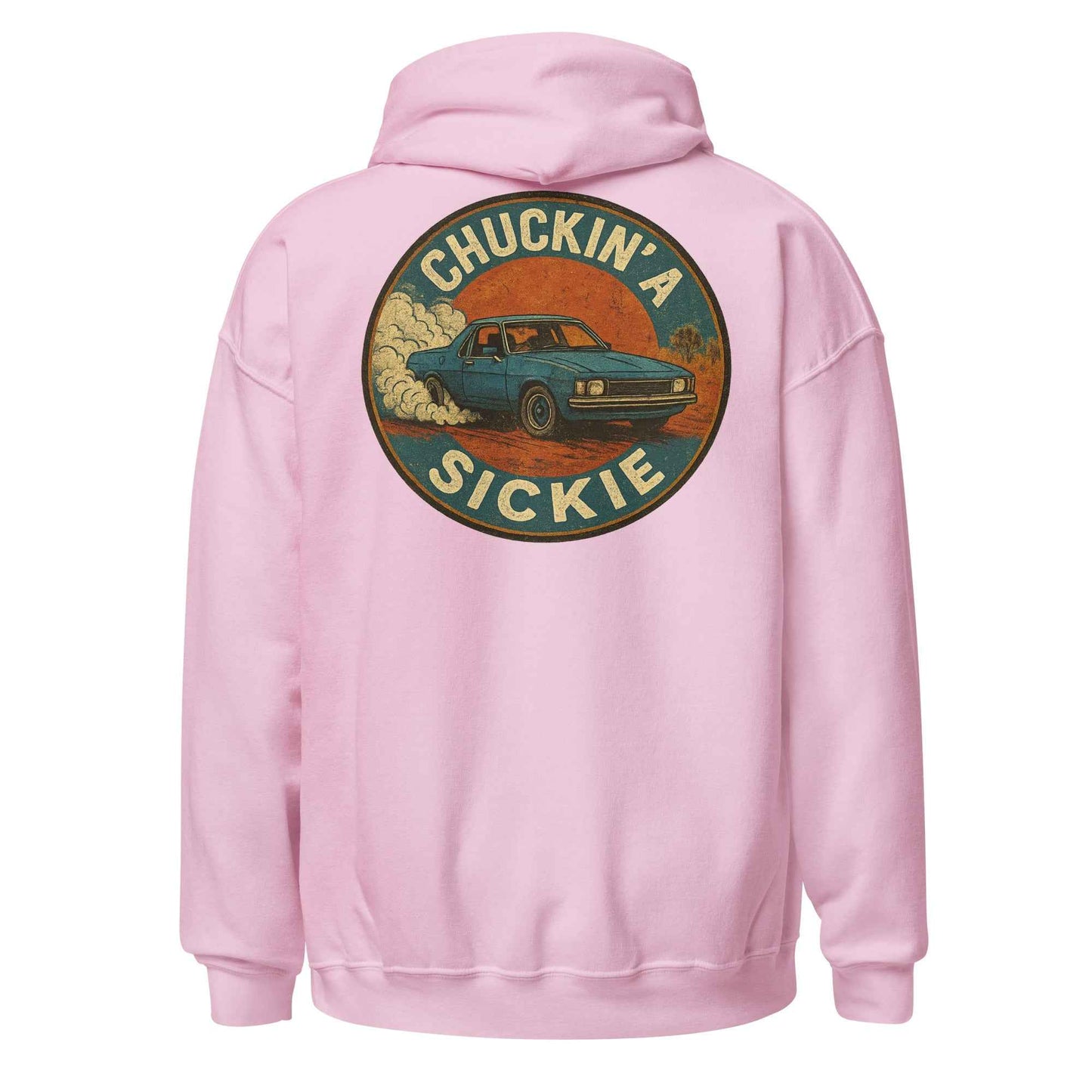 Chuckin A Sickie Backprint Hoodie