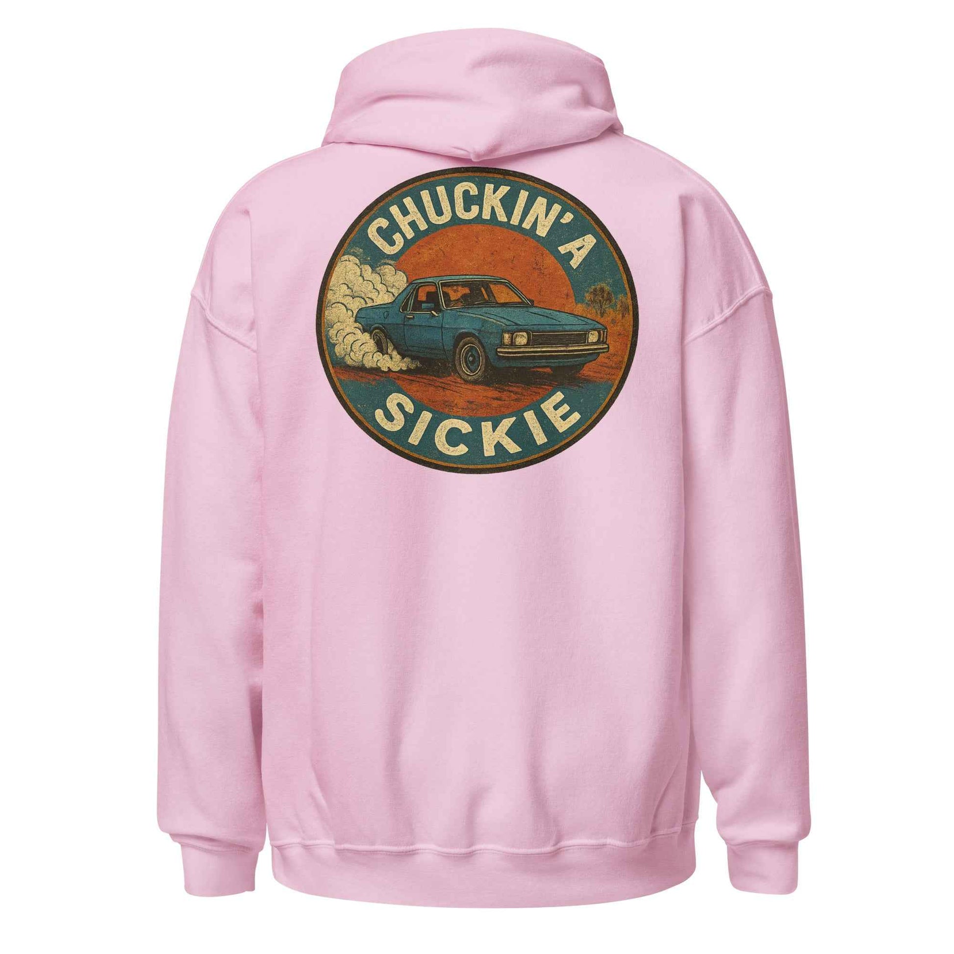 Chuckin A Sickie Backprint Hoodie
