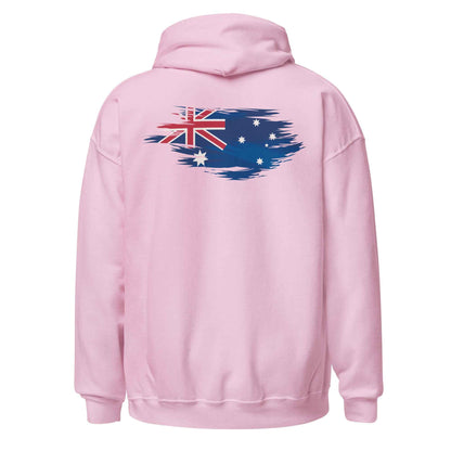 Worn Aussie Flag Backprint Hoodie