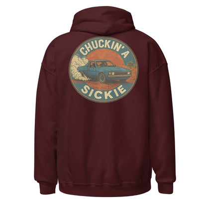 Chuckin A Sickie Backprint Hoodie