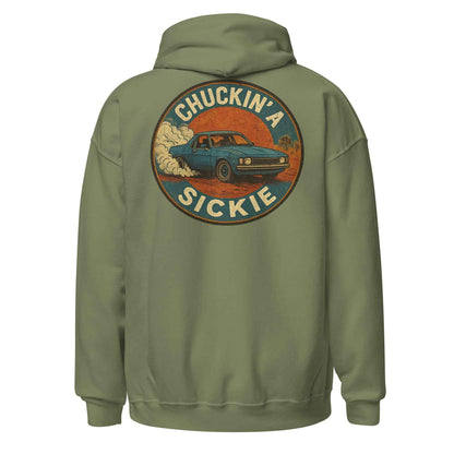 Chuckin A Sickie Backprint Hoodie