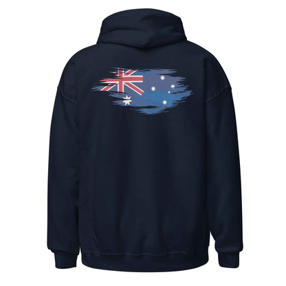 Worn Aussie Flag Backprint Hoodie