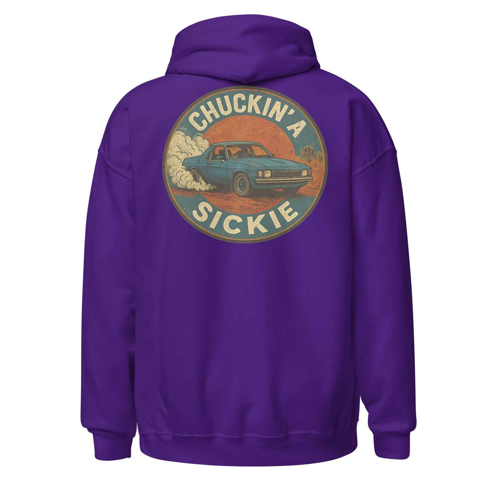 Chuckin A Sickie Backprint Hoodie