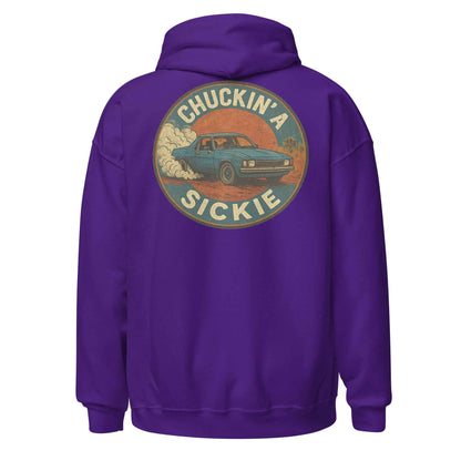 Chuckin A Sickie Backprint Hoodie