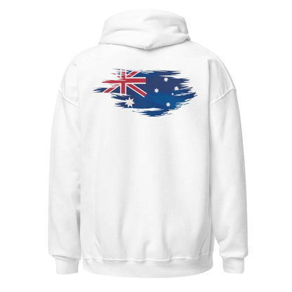 Worn Aussie Flag Backprint Hoodie