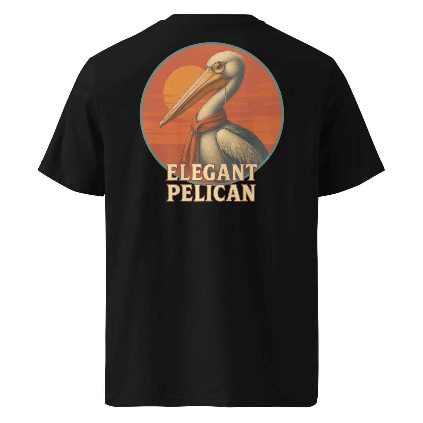 Elegant Pelican Backprint Tee