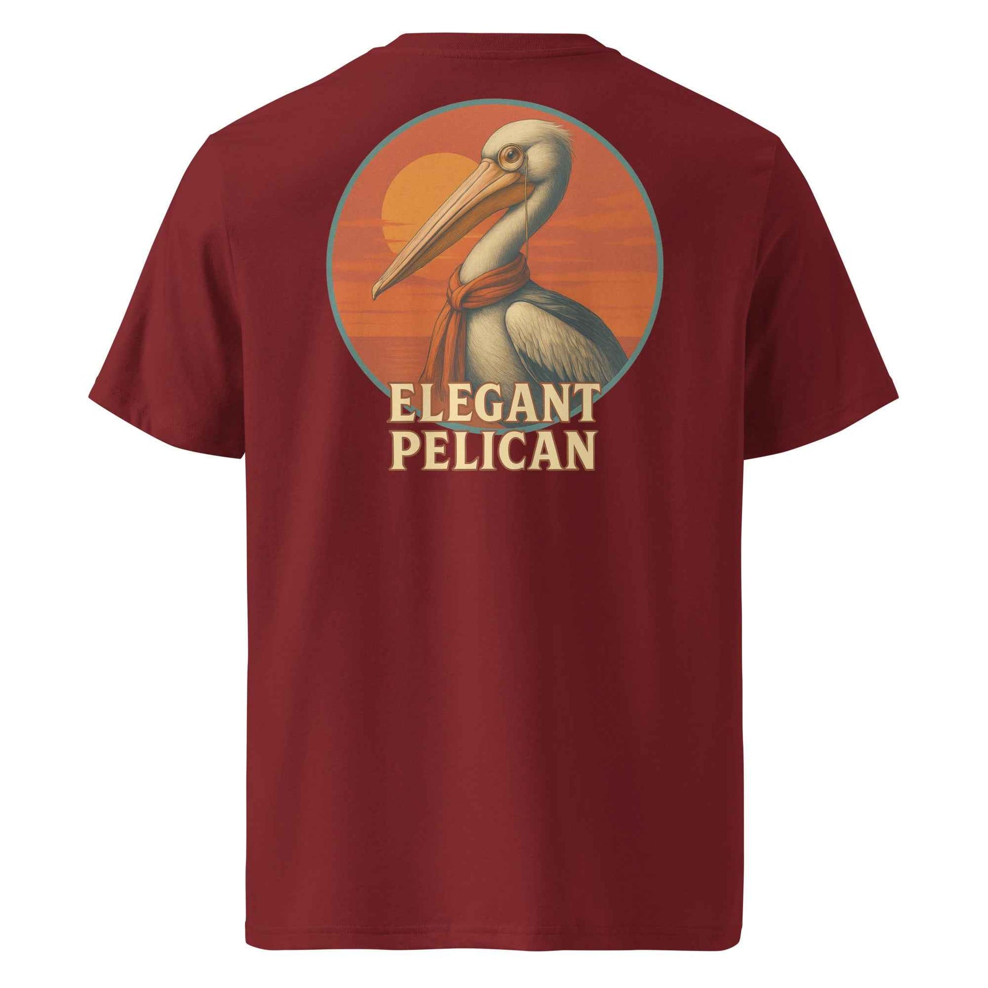 Elegant Pelican Backprint Tee