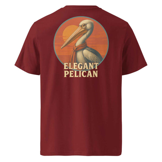 Elegant Pelican Backprint Tee