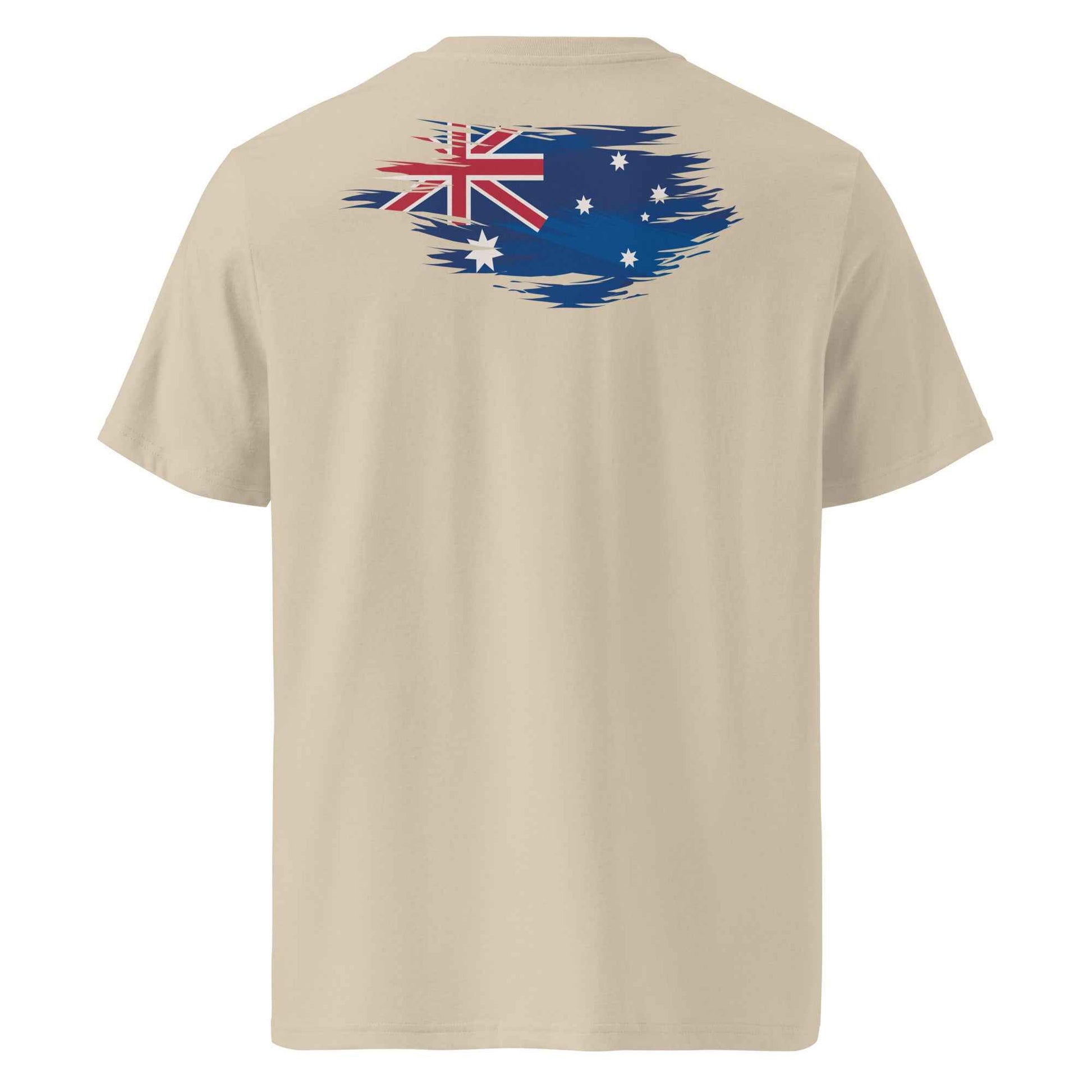 Worn Aussie Flag Backprint Tee