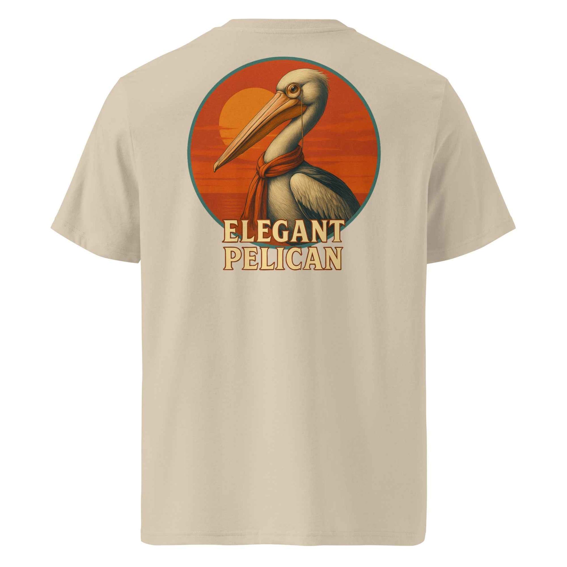 Elegant Pelican Backprint Tee