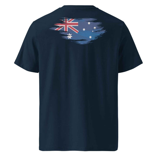 Worn Aussie Flag Backprint Tee