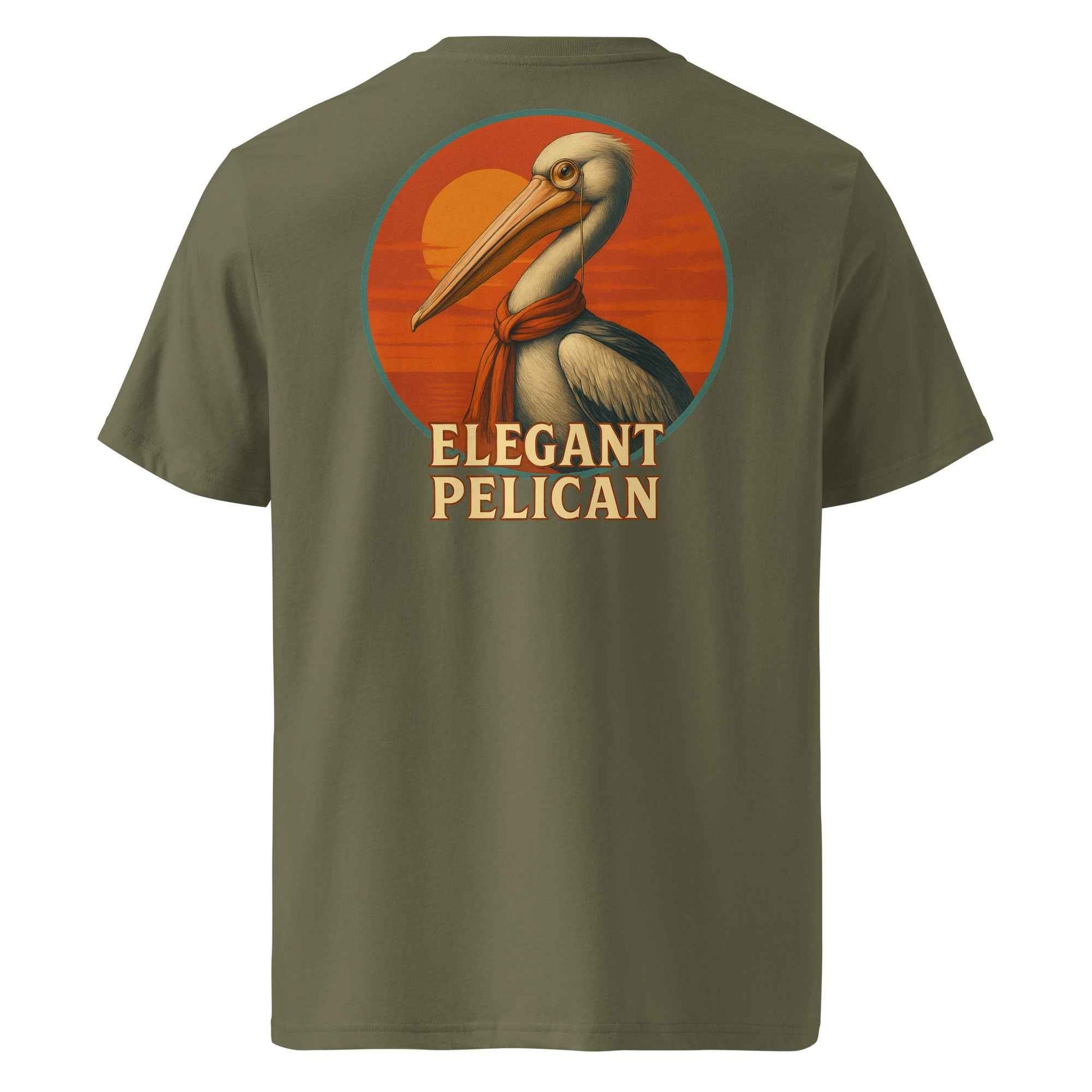 Elegant Pelican Backprint Tee