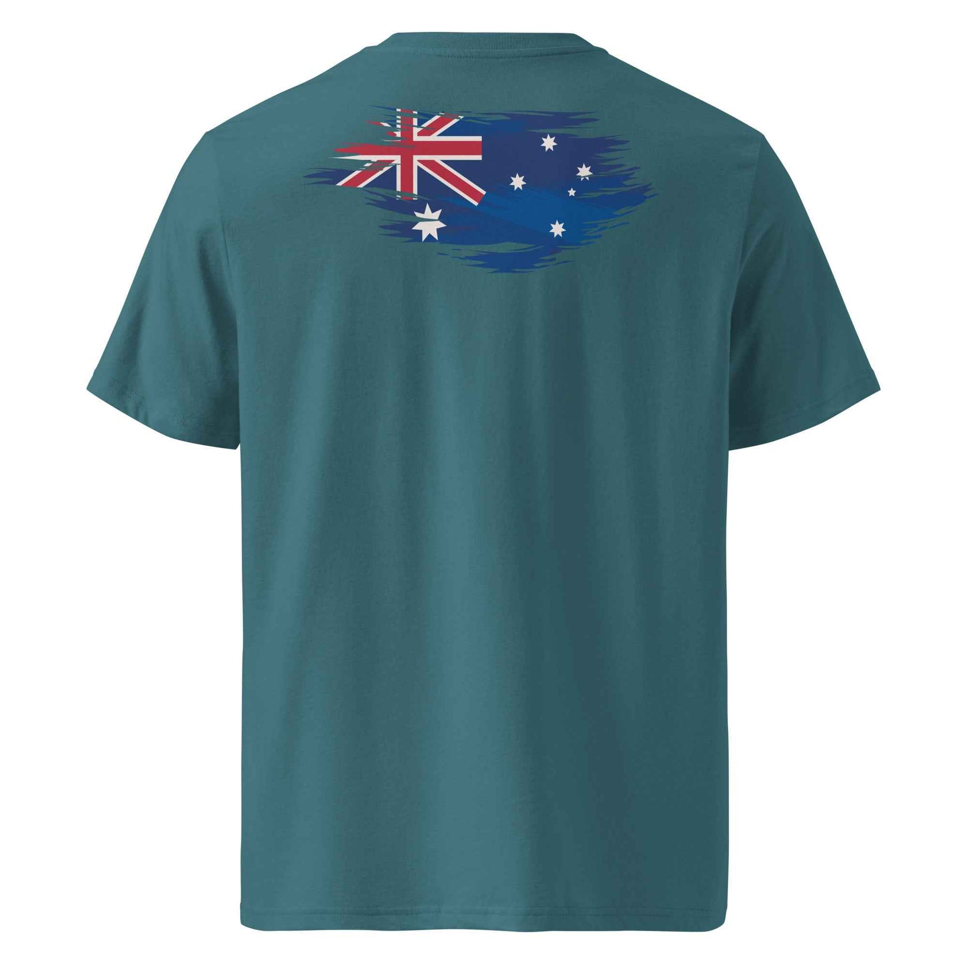 Worn Aussie Flag Backprint Tee