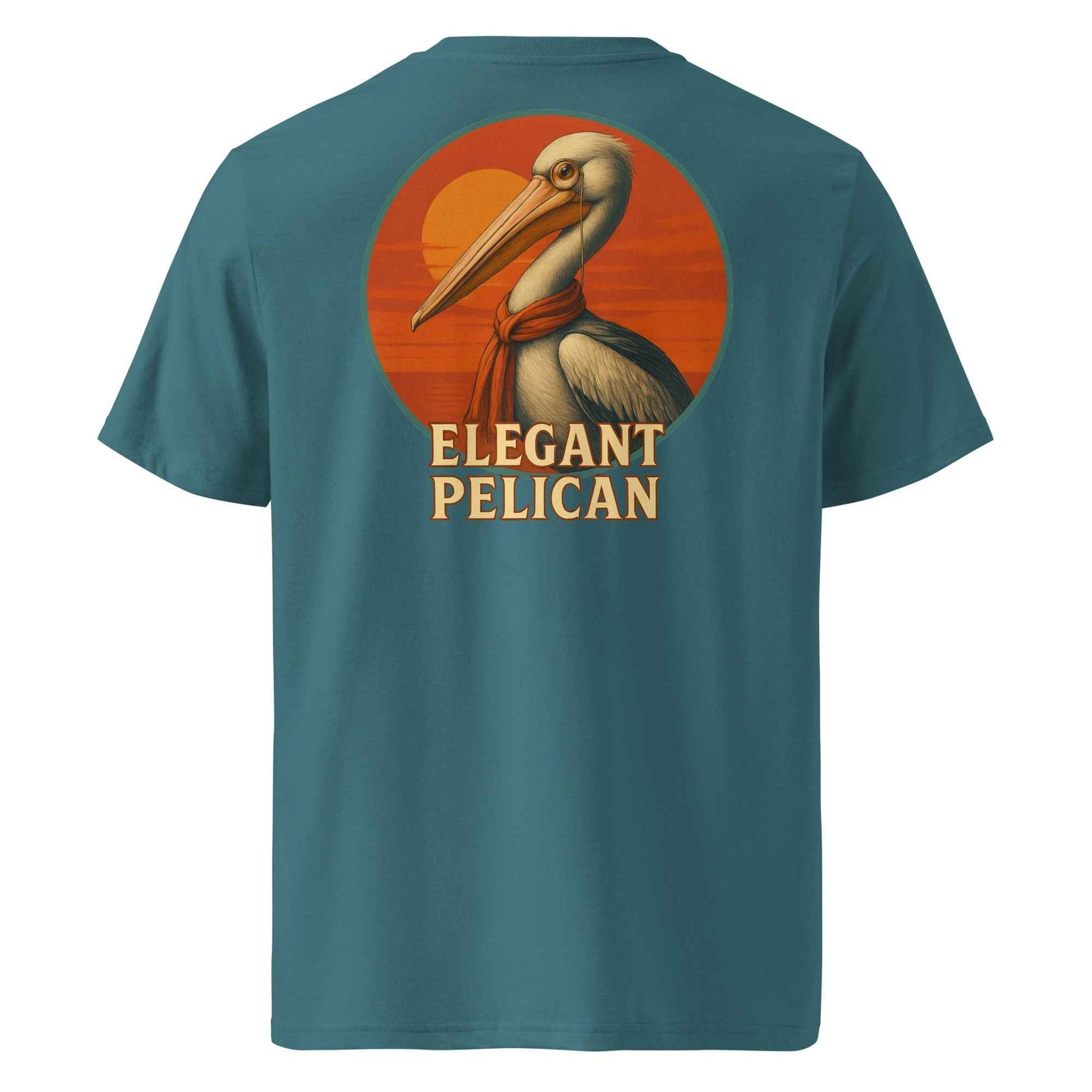 Elegant Pelican Backprint Tee